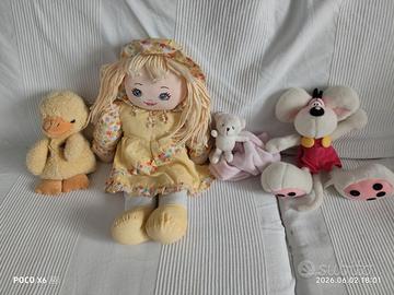 Peluche di varie grandezze