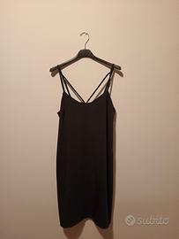 Vestito nero estivo semplice taglia S