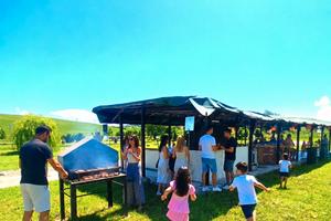 Giardino privato con gazebo e barbecue-Certaldo