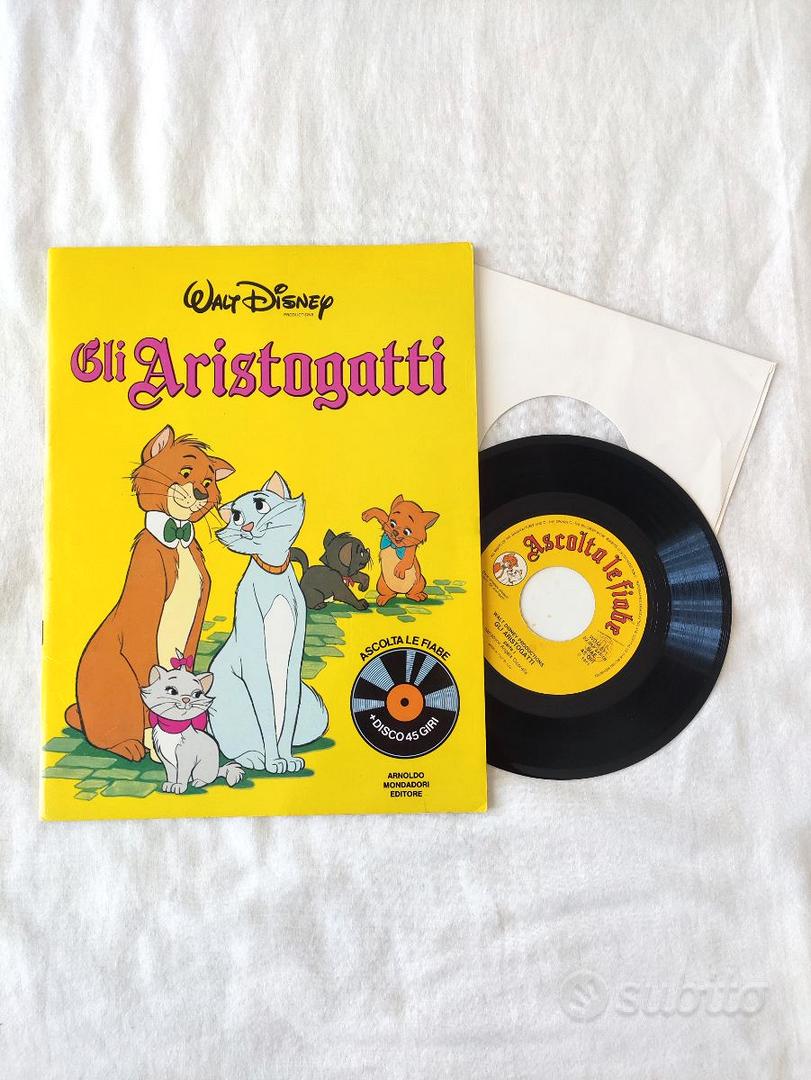 LIBRO CON DISCO 45 GIRI WALT DISNEY ASCOLTA LE FIABE CENERENTOLA