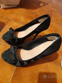 Scarpe da sera nere tacco 14cm
