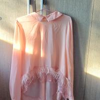 Blusa, Tunica DiveDivine con piume