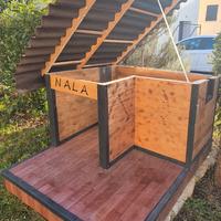 Cuccia coibentata da giardino apribile