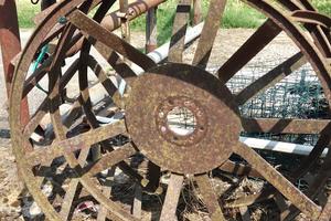 RUOTE A GABBIA IN FERRO PER TRATTORE 