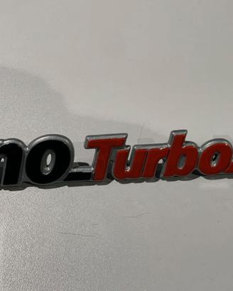 scritta Uno turbo i.e.