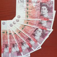 Regno Unito 🇬🇧 6 banconote 50 sterline Elisabetta