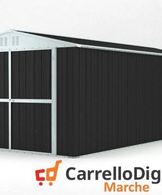 Box garage auto in Acciaio 327x611cm 19mq nero