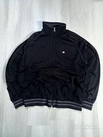 felpa champion vintage con zip taglia L