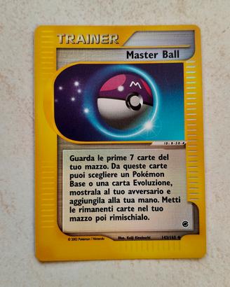 Master ball Reverse 143/165 Expedition base set Po