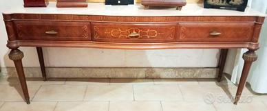 CONSOLLE ANTICA IN LEGNO INTARSIATO