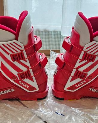Scarponi sci Tecnica Racer vintage rossi taglia 5