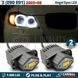 ANGEL EYES LED PER Bmw SERIE 3 E90 E91 con Xenon