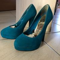 Scarpe Decolleté alte verde acqua