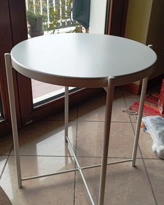 Tavolino bianco tavolo con vassoio interno esterno