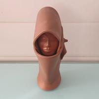 Statua Statuetta Volto di Donna Vintage