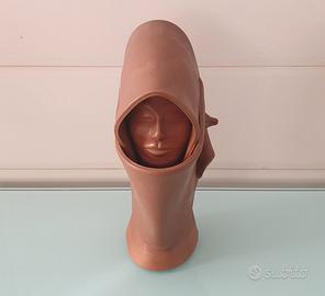 Statua Statuetta Volto di Donna Vintage