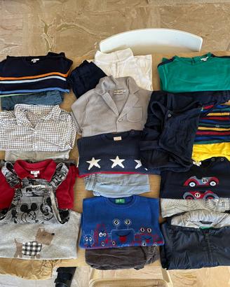 Lotto vestiti bambino 18/24 