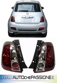 Fanali posteriori cromo ABARTH 500 2008 FIAT 500