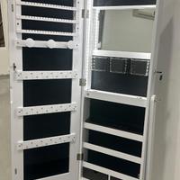 Armadietto Portagioie Autoportante, Specchiera Por