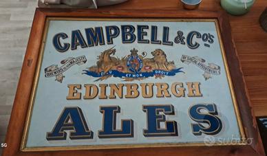 Campbell and co Edinburgh ales Secolo XIX original