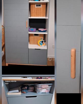 Cameretta Bambino Maison Armadio+Cassettiera
