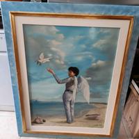 Dipinto Di Un Angelo Di Giuseppe Mallia