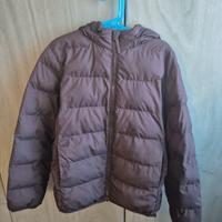 piumino uniqlo 9/10 anni nero