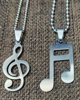 Collana Chiave di Violino & Nota Musicale 🎵🎶♥️