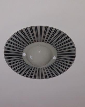 Plafoniera bianco e nero