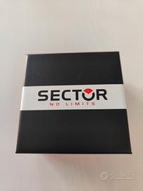 Bracciale Sector in pelle, legno, acciaio - Nuovo