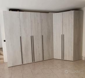 Armadio angolare con Cabina 