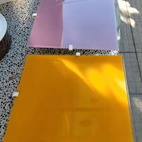 N.3 lampade da parete quadrate in vetro