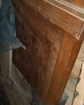 TESTATA LEGNO ANTICO INTARSIATO 