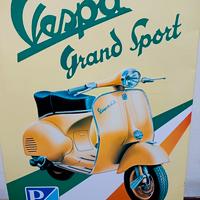 Cartello In metallo Vespa GD-ST vintage 