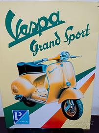 Cartello In metallo Vespa GD-ST vintage 