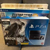 PLAYSTATION 4 + 2 guitar e giochi