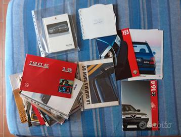 Brochure varie auto dagli anni 80 al 2015