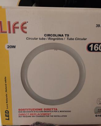 Tubo neon circolare a Led circolina T9 20W