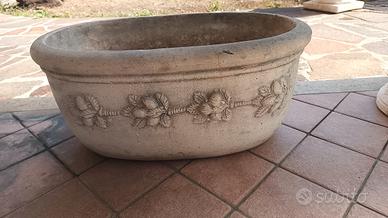 vaso cemento liscio 
