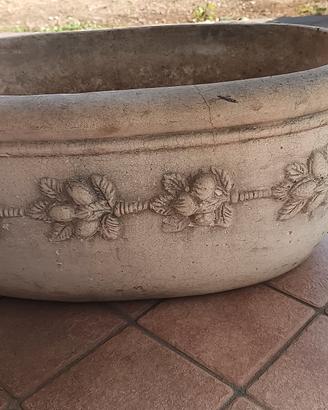vaso cemento liscio 