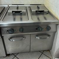 Friggitrice gas 20+20  litri cucina ristorante