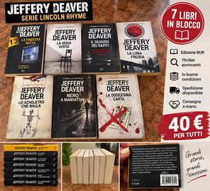 📚 7 LIBRI JEFFERY DEAVER – LINCOLN RHYME – BUR