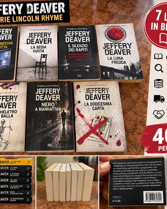 📚 7 LIBRI JEFFERY DEAVER – LINCOLN RHYME – BUR