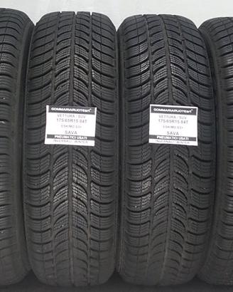 4 PNEUMATICI USATI 175/65R15 84T S3+ SAVA GOMME IN
