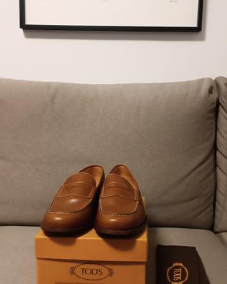 Ribasso Mocassino Tods in pelle marrone orginale t