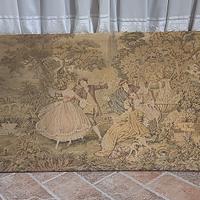 Due quadri arazzi vintage montati su telaio