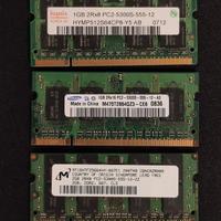 Banco RAM 1GB 2GB DDR2 PORTATILE