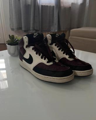 Sneakers Nike Court Vision Mid Bordo/Nere