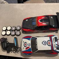 Macchinina RC elettrica + scocca e 2 set ruote