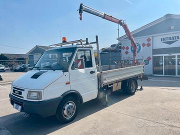 Iveco Daily 35-10 CASSONE FISSO CON GRU FASSI F20.